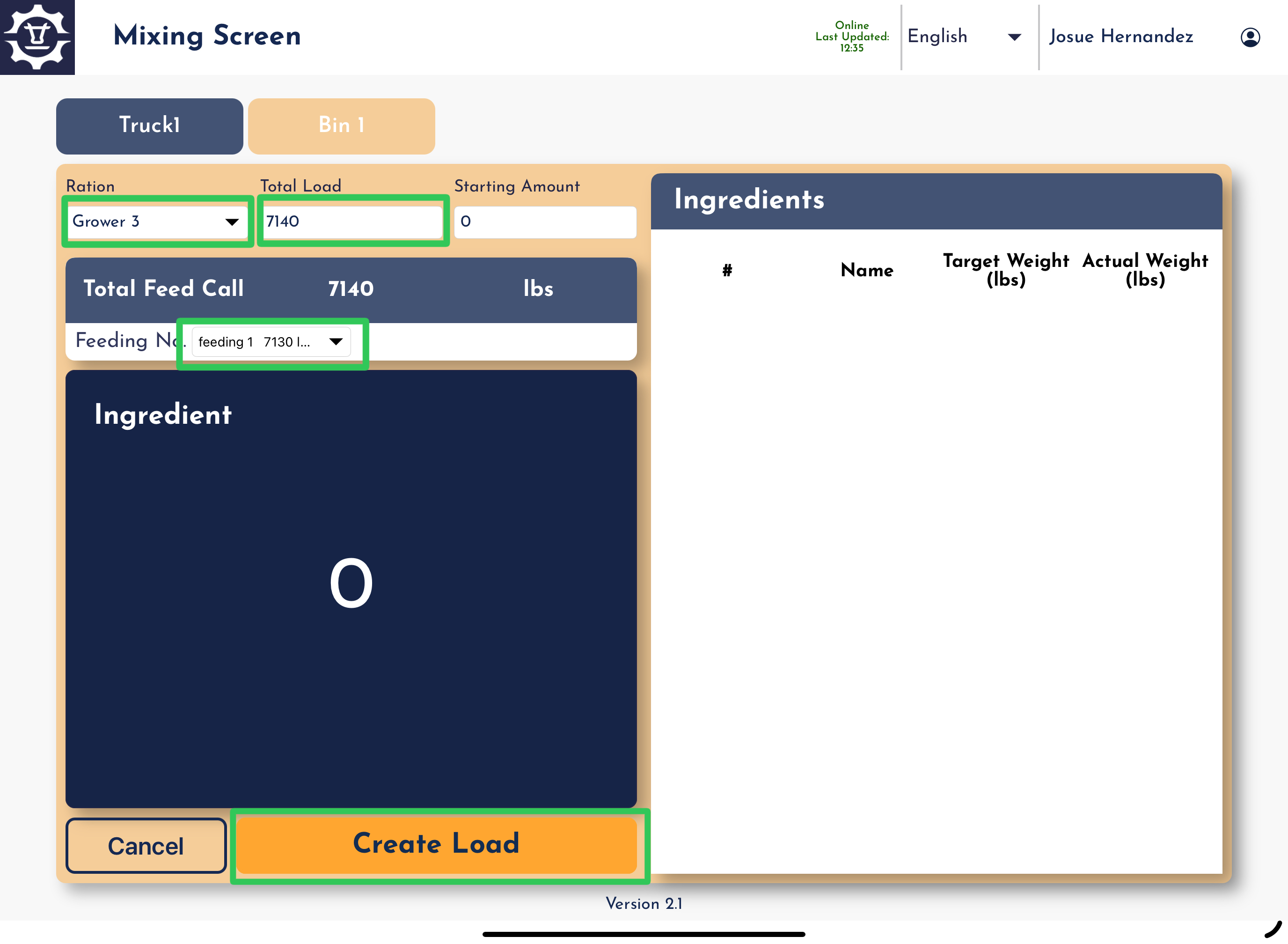 Selecting Ration, Feeding No, and Total Load iPad App.jpg